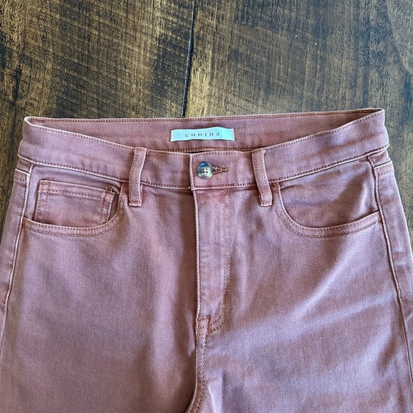 Eunina | Dawn Super High Rise Wide leg Crop Jeans, Color Rust, Size 29 - Picture 3 of 9